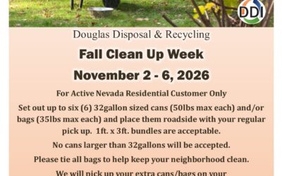 FALL CLEAN UP WEEK 11/2/26 ~ 11/6/26